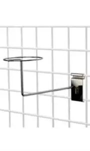 Set of 12 Cap Displays Hat Racks W Covers Wire Grid Wall Slat Panels Chrome