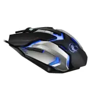 V6 3200 DPI Adjustable USB Wired RGB Optical Gaming Mouse With 6 Buttons BLACK COLOR