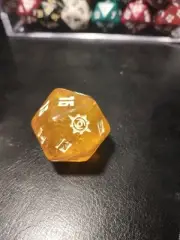 MTG D20 The Lost Caverns Of Ixalan Jumbo Oversized Die Crystal Yellow