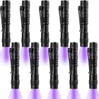 10 Pack UV Black Light Flashlight Mini 395nm Pen Light with Clip LED Handheld...