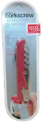 Good Cook Black Ceramic/Metal Waiter's Corkscrew (Pack of 2)