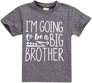 [Fansxing] Toddler Kids Baby Boy Tee I'm Going to Be A Big Brother T-Shirt Short Sleeve Tops