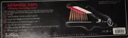 DIVA Far Infra-Red Rays Titanium Red/White Plate Flat Iron 1.5", Made in Korea.