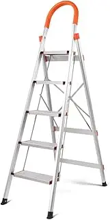 [HORUSDY] 5 Step Ladder Folding Aluminium Portable Multipurpose Household Lightweight Sturdy Anti-Slip 150KG Ladder Folding Step Ladder (5-Step)
