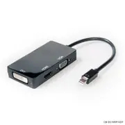 3in1 Mini DisplayPort to HDMI/ DVI/ VGA Adapter Male to 3 Female