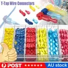 240PCS T-Tap Wire Connector Self-Stripping Quick Splice Cable Spade Terminals
