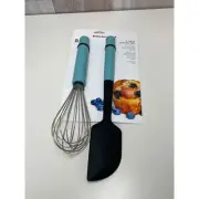 Kitchenaid Whisk and Spatula Model # KQ465OHAQA AQUA 2 Pc. Set
