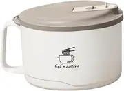 KICHOUSE Thermal Insulated Ramen Bowl Lid Large Capacity Microwave Safe Portable Great for Instant Noodles Soups
