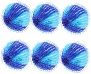 SHINEOFI 6pcs Pet Hair Remover Balls for Laundry Reusable Washing Machine Cleaning Balls Pet Fur Catcher for Clothes Tangle Design for Grooming and Laundry Care