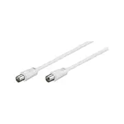 Goobay Antenna Cable (M/F) for TV/Receivers/Radios - White