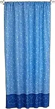 Disney Mickey Mouse Playground Pals Curtain Panel with Tie Back, Blue and Light Blue