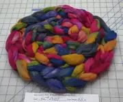 Superwash Wool Sliver Roving Spinning Handpainted USA NWT Water 42nd Street