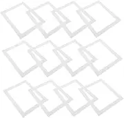 20pcs Picture Frame Lined with Jam Picture Frames Mat Board White Backer Boards Picture Frame Liner 12x10 Matted Picture Mats 12x10 Picture Frame Mats Precut Mats for Framing Paper NUOBESTY