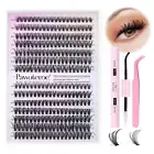 Lash Extension Kit DIY 280Pcs Lash Clusters Eyelash Extension Kit, 9-16Mm 30D 40