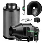 VIVOSUN 4" 6" 8" Grow Tent Inline Duct Fan Kit Carbon Filter Ventilation System