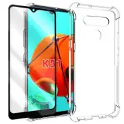 Screen Protector + Soft TPU Case for Metro by T-Mobile LG K51 K500MM Smartphone