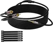 3.5mm to RCA Cable 15FT, 2 Male RCA to Aux Stereo Audio Adapter, Hi-Fi Sound Auxiliary Y Splitter Cord, Shielded 1/8 to 2RCA Cable for Headphone, MP3, Tablet, Speaker, HDTV, Phone and More
