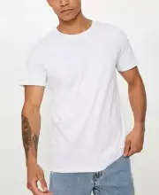 Plain White T-Shirt Men's XS Cotton On