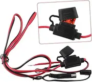 Cabilock 12V Dual USB Charger Adapter for Motorcycle SAE to USB Power Supply with Inline Fuse for Phone and GPS Charging Bikes and Vehicles