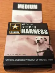 Army Green Camo Dog Step-in Harness -Medium Fits: 18"-29" Neck/Chest NIP