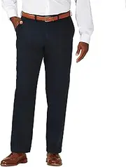 [Haggar] Mens Hidden Expandable Waist Non Iron Flat Front Pants