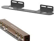 Soundbar Wall Mount - Under TV Soundbar Wall Shelf - Floating Storage Rack for Router Remote Control, Carbon Steel Speaker Holder