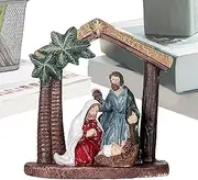 Christmas Nativity - Nativity Tabletop Scene | Resin Nativity Figurine Christmas Decoration | Holy Family Manger Scene, Nativity Figures, Christmas Nativity Scene for Tabletop Mantel