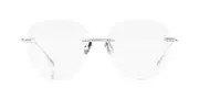 Anna-Karin Karlsson CRYSTAL OPTICAL 2.0 - SOFT SQUARE White Gold Women’s Glasses Silver Size 55 - Private Health Rebate - Blue Light Block Available