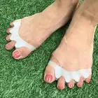 Silicon Toe Separator Bunion Gel Straightener Corrector Relief Pain Spacer 1pair