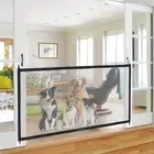 with Hook Barrier Fences Folding Mesh Stairs Gate for Puppy Cats