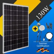 130W 12V Solar Panel Kit Mono Trickle Charger Battery Charging for Car RV Boat