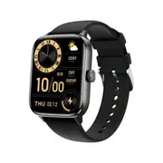 1.91 Inch Bt5.2 Smart Sport Watch Sleep Heart Rate Oxygen Temp Blood Pressure Monitor_Black Smart Watches