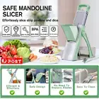 Adjustable Mandoline Food Slicer Vegetable Slicer Fruit Cutter Stainless Green