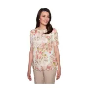 Alfred Dunner La Dolce Vita Sequin Floral Sweater