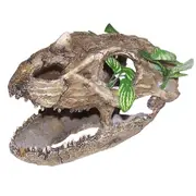 Urs Ornament Skull Small Teeth Reptile Enclosure Accesory Large