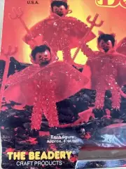Vintage Halloween Devil Beads Kit 1988 Ornament The Beadery Craft Kit DL7