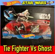 Hot Wheels Die-Cast Star Wars: Tie Fighter Vs Ghost Model 2 Pack - New Sealed