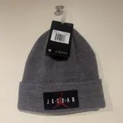 NEW NWT Air Jordan Beanie Boys Youth Hat Cap Grey Nike Jordan Retro Jumpman