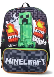 Minecraft TNT 17" Light Up Backpack Multi-Color