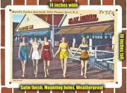 METAL SIGN - New Jersey Postcard - Martell's Pavilion Boardwalk, Point Pleasant
