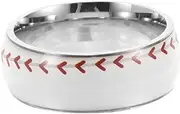 TOYANDONA Baseball Titanium Steel Ring for Men and Women Unisex Sports Band Jewelry Durable and Elegant Design for Baseball Games and Competitions Stylish Accessory