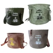 Folding Bucket Water Container Foldable Water Storage Bag for Outdoor Indoor