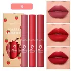 3PCS/Set Lipstick Long Lasting Glazed Matte Liquid Lip Gloss Make-up Women