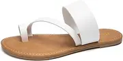 [Huayuanwell] Women's Slide Sandals Slip On Flat Sandals Flip Flop Thong Sandals Casual Summer Shoes