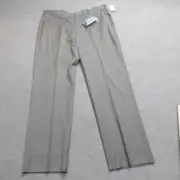 Brooks Brothers Pants 38 x 31 Beige Gray Flat Front Reda Flexo Madison NEW