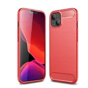 MCC Slim iPhone 13 mini Shockproof Soft Carbon Case Cover Apple Skin 2021 [Red]