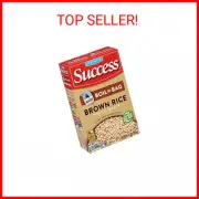 Success Boil-in-Bag Rice, Brown Rice, Quick and Easy Rice Meals, 14-Ounce Box