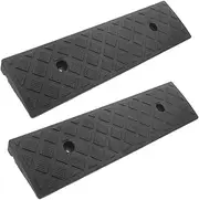 CHILDWEET 2pcs Indoor/Outdoor Threshold Ramp Driveway Ramp Door Threshold Anti-Slip Step Mat for Home Car