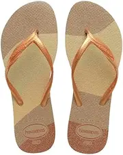 [havaianas] Fantasía Gloss, Comfortable, Minimalist, and Versatile Flip-Flops with Shiny Touch, Women, 4 5 5, 5/6 US