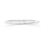 Silver 4x65mm Hollow Twist Bangle